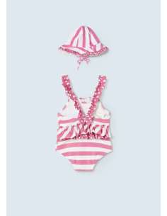 Bañador estampado con gorro para recién nacido 2