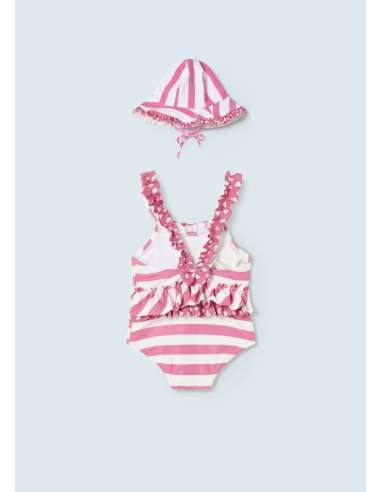 Bañador estampado con gorro para recién nacido