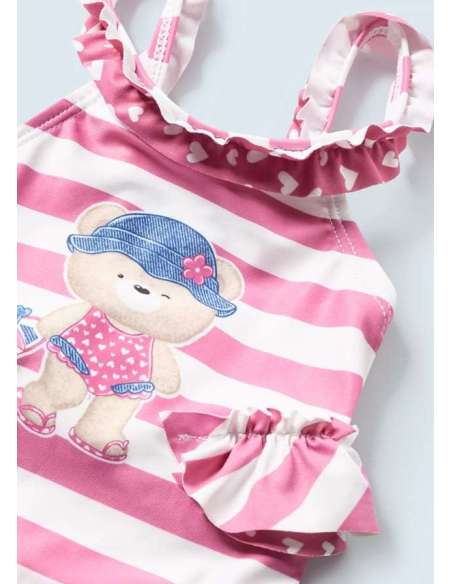 Bañador estampado con gorro para recién nacido