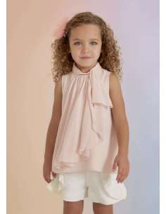 BLUSA GASA VOLANTE NIÑA