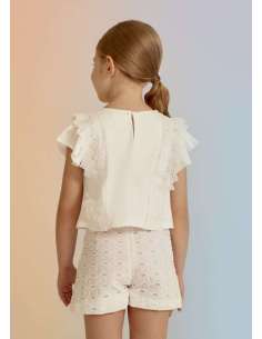 BERMUDA BATISTA BORDADA NIÑA 2
