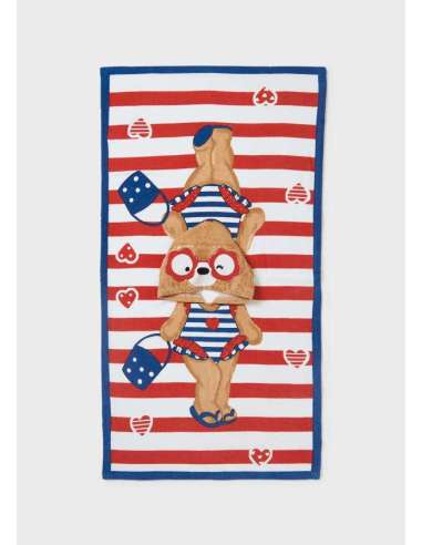 Toalla poncho con capucha de algodón sostenible para bebé