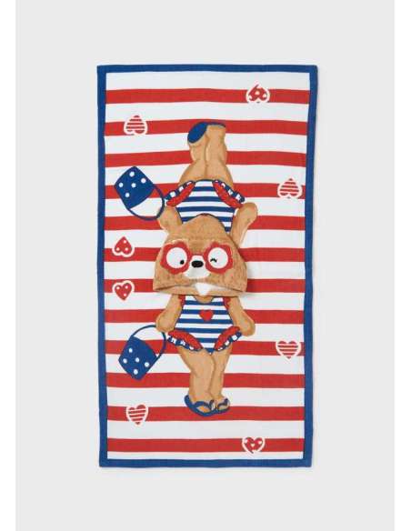 Toalla poncho con capucha de algodón sostenible para bebé