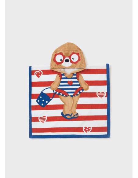 Toalla poncho con capucha de algodón sostenible para bebé