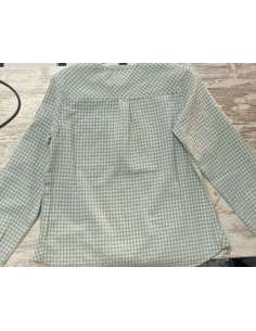 camisa vichy niño verde agua 2