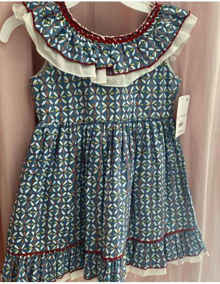 vestido niña estampado simetric