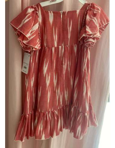 vestido niña etnico coral