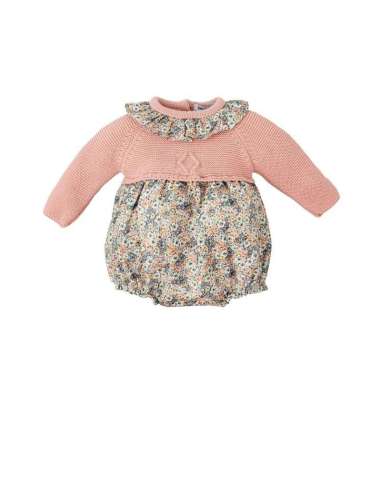 PELELE DE BEBÉ NIÑA DE PUNTO EBANO