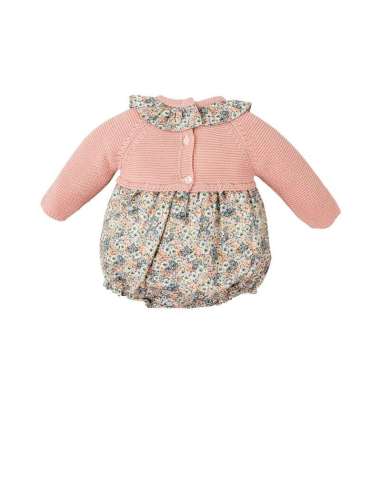 PELELE DE BEBÉ NIÑA DE PUNTO EBANO