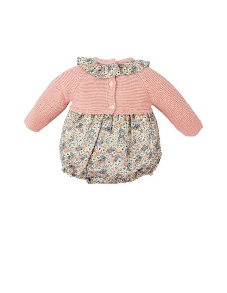 PELELE DE BEBÉ NIÑA DE PUNTO EBANO