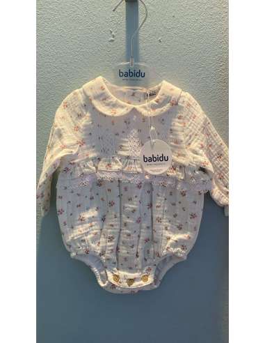 pelele flores con cuello