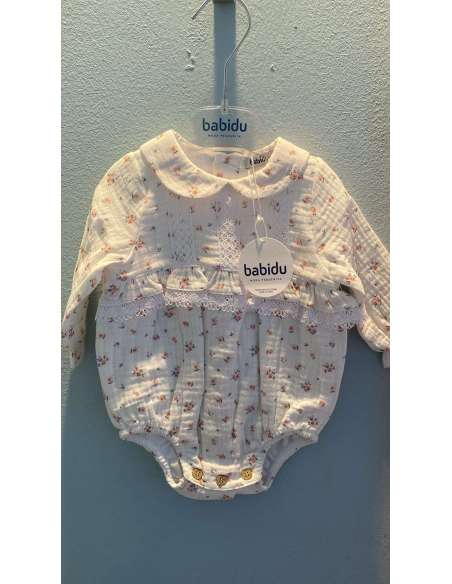 pelele flores con cuello