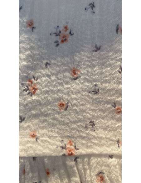 conjunto niña flores con cuello