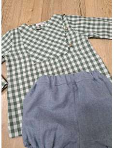 CAMISA NIÑOC VICHY GREEN