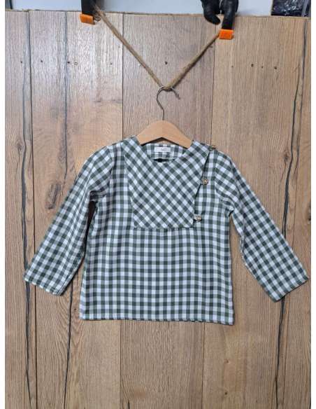 CAMISA NIÑOC VICHY GREEN