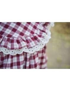 VESTIDO BEBE VICHY BURDEOS 2