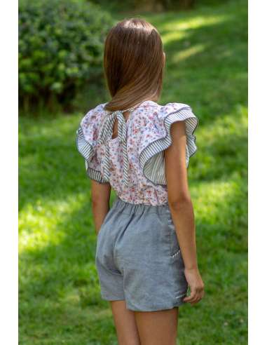 BLUSA FLORES+SHORT ENORA