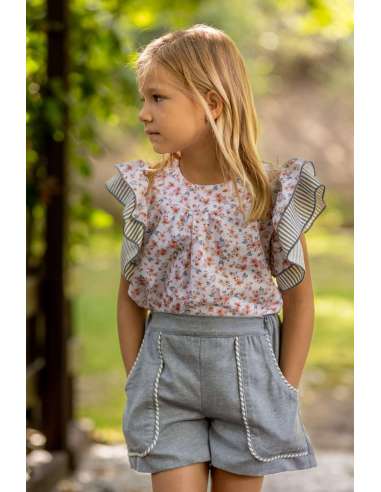BLUSA FLORES+SHORT ENORA