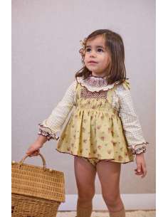 RANITA PECHERA BORDADA+ BLUSA CUADROS REAL