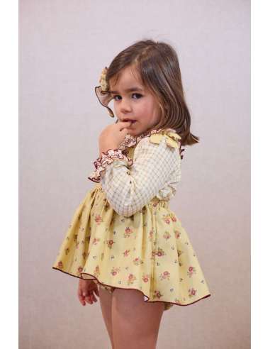 RANITA PECHERA BORDADA+ BLUSA CUADROS REAL