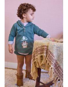 SUDADERA NIÑO VERDE GLOBO VIENA
