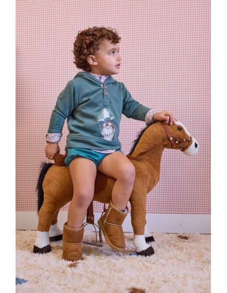 SUDADERA NIÑO VERDE GLOBO VIENA