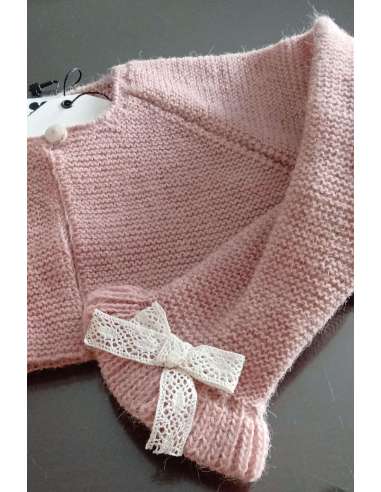 CHAQUETA NIÑA CORTA ROSA UN PEDACITO DE MI