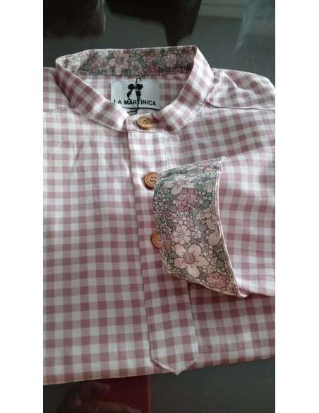 CAMISA M/L VICHY NIÑO VIENA