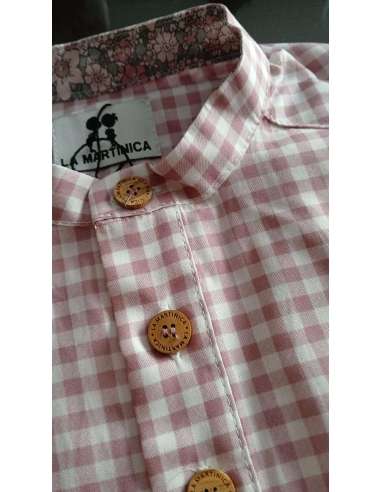 CAMISA M/L VICHY NIÑO VIENA