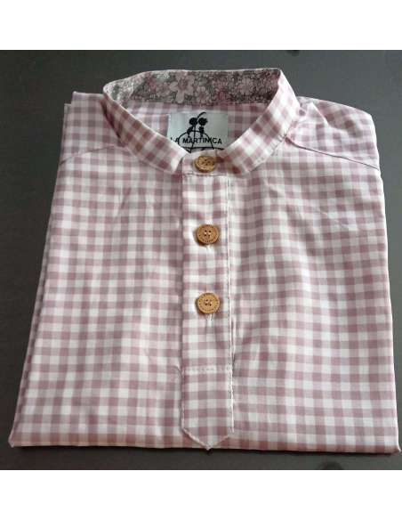 CAMISA M/L VICHY NIÑO VIENA