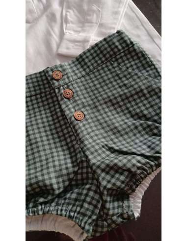 BOMBACHO CUADROS+CAMISA PETIT & FLOWER