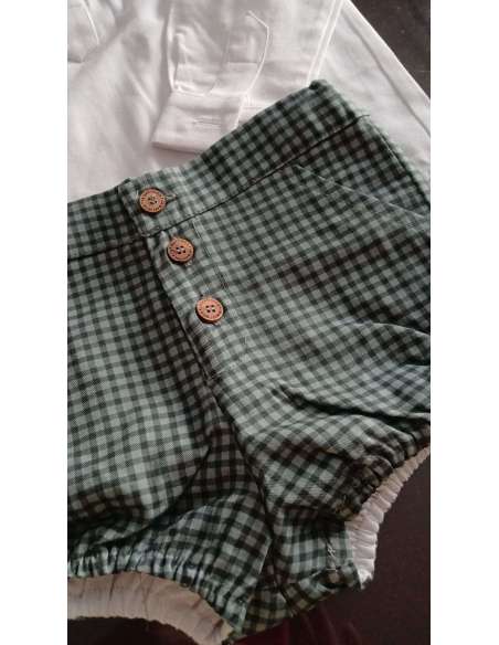 BOMBACHO CUADROS+CAMISA PETIT & FLOWER