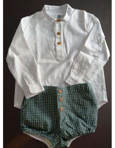 BOMBACHO CUADROS+CAMISA PETIT & FLOWER