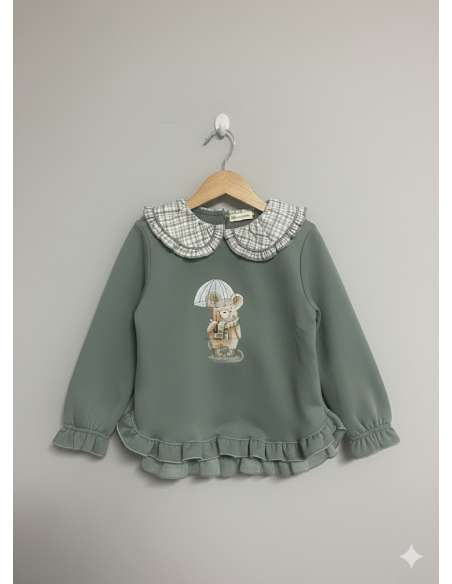 SUDADERA VERDE MÁS BRAGA