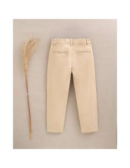 Pantalón de niño largo en beige