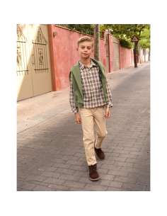 Pantalón de niño largo en beige