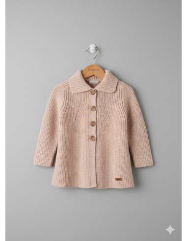 ABRIGO CUELLO VUELTO Y BOTONES