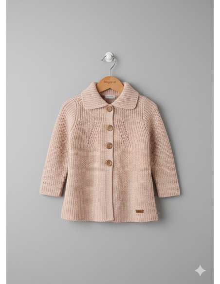 ABRIGO CUELLO VUELTO Y BOTONES