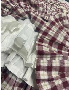 VESTIDO NIÑA VICHY BURDEOS 2